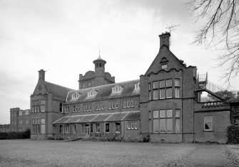 Photographic view of Rutherford House, Crichton Royal Hospital, Glencaple Road, Dumfries from the South West.
Scanned image of C 17677.