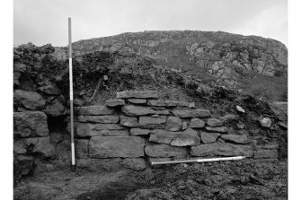 Red Smiddy Ironworks
Excavation photograph; view of right wing wall of tap arch