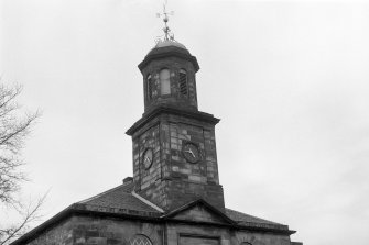 Edinburgh, Bellfield Street, Portobello Old and Regent Street Parish Church.
Detail of bell tower.