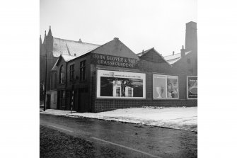Glasgow, 12-18 Muslin Street, Bridgeton Brass Foundry
View from WNW showing N front and part of W front