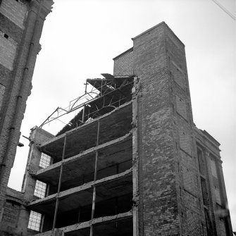 Glasgow, 93 Cheapside Street, Houldsworth's Cotton Mill
View from NW showing floor construction during demolition