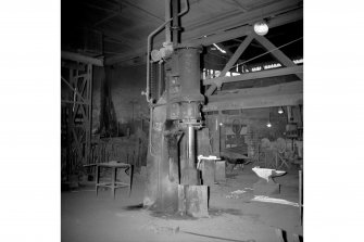 Coatbridge, 14 Jackson Street, Anderson's Engineering Works, Interior
View showing small steam hammer