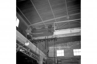 Coatbridge, 14 Jackson Street, Anderson's Engineering Works, Interior
View showing part of friction drive crane