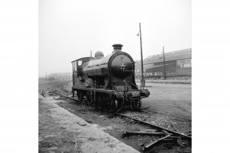 Glasgow, Govan Goods Yard
View from NE showing locomotive number 256 with Glasgow Railway Engineering Works in background