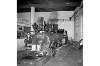 Lasswade, Westmill Road, St Leonard's Paper Mill, Interior 
View showing Hick Hargreaves engine
