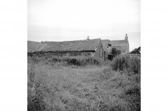 Ceres, St Ann's Bleachfield
View from NE showing ENE and NNW fronts of W rubble sheds