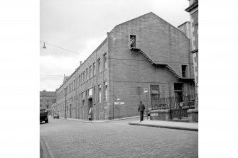 Dundee, Victoria Street, Eagle Jute Mills
View from E showing SSE and ENE fronts of main block