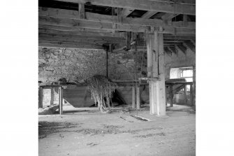 Stravithie Mill, Interior
View showing grain hoppers
