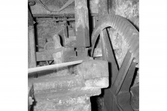 Stravithie Mill, Interior
View showing gearing of waterwheel