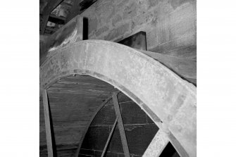Stravithie Mill, Interior
View showing rim of waterwheel