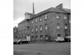 Ayr, 21 South Harbour Street, Warehouse
View from NNW showing NW and NNE fronts