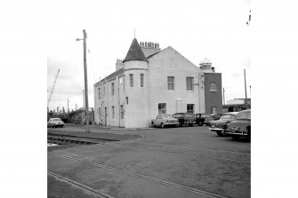 Ayr Harbour, Harbour Masters Office
View from WNW showing pepperpot turret and NNW and WSW fronts