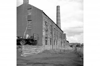 Kilmarnock, New Mill Road, Portland Foundry
View from WSW showing SSE front and part of WSW front