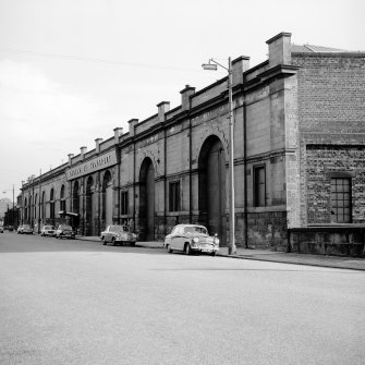 Coplaw Tram Depot
View from NW showing NNE front (Albert Drive front)
