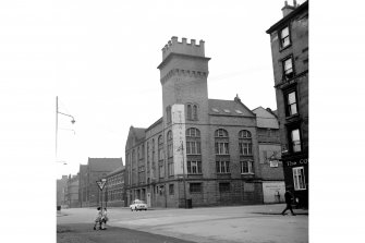 Glasgow, 155-159 West Street, Victoria Grain Mills
View from NW showing NNE front and part of WNW front of mills with Glasgow Copper Works in background