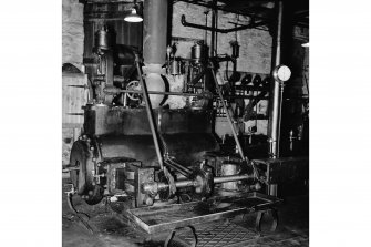 Blairgowrie, Keithbank Mill, Interior
View showing cylinder and valve gear of Carmichael engine