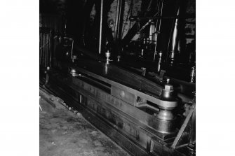 Blairgowrie, Keithbank Mill, Interior
View showing slidebars of Carmichael engine
