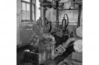 New Lanark, The School, Interior
View showing hydraulic pump