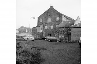 Stewarton, Dean Street, Robertland Mills
View from SSW showing SW front of mill with engine house on right