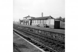 Stewarton, Station
View from NE showing ESE and NNE fronts of central platform building