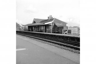 Stewarton, Station
View from SW showing WNW front and part of SSW front of main station building