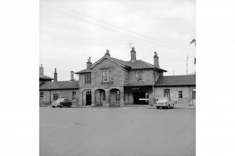 Cupar, Station Road, Station and Associated Buildings
View from WNW showing NW front of central part of main station building
