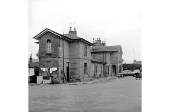 Cupar, Station Road, Station and Associated Buildings
View from N showing NNE and NW fronts of N end pavilion of main station building with central part of main station building in background