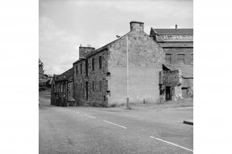 Kirkcaldy, Bridgeton, West Bridge Mill
View from S showing SW and SSE fronts of SW block with W block in the left background