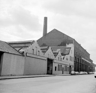 Glasgow, Laidlaw Street, Clyde Rivet Works
View from N showing WNW front of Clyde Rivet Works with warehouses in background