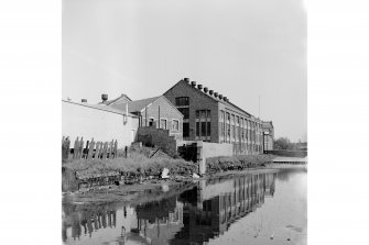 Glasgow, 50 Ruchill Street, Oil and Colour Works
View of canalside frontage, from NW