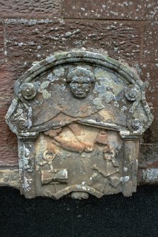 Detail of headstone.