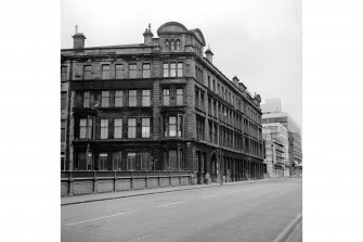 Glasgow, 400 Cathedral Street, Warehouse
View looking E from bridge showing SSW front and part of W front of warehouse
