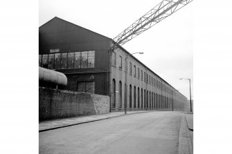 Glasgow, Duke Street, Parkhead Forge
View of East Wellington Street frontage