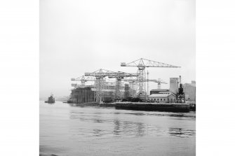 Clydebank, Kilbowie, John Brown's Shipyard
View of ship under construction