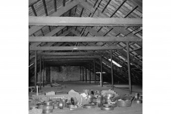 New Lanark, Mill No.3; Interior
View along attic space