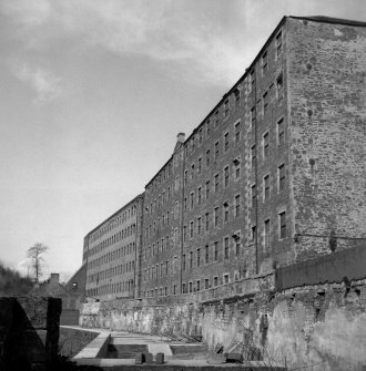 New Lanark
View of rear of Mill No. 3 (foreground) and Mill No. 2 (background), from SE