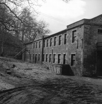 New Lanark, Engineer's Shop
View along E frontage, from N