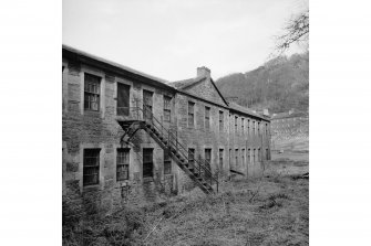 New Lanark, Engineer's Shop
View along E frontage, from SE