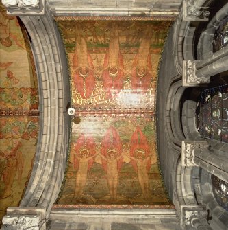 South chapel, plan view of mural above altar