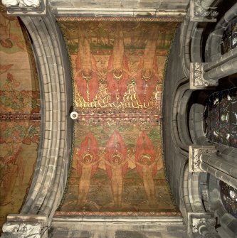 South chapel, plan view of mural above altar