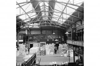 Glasgow, 60-106 Candleriggs, City Hall and Bazaar, Interior
View showing new part
