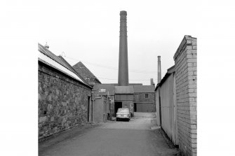 Galashiels, Hudderfield Street, Bridge Mill
View from ESE showing chimney and buildings