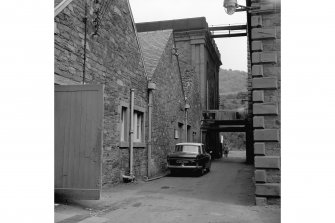 Galashiels, Dale Street, Netherdale Mill
View from SSW showing weaving sheds with engine house in background