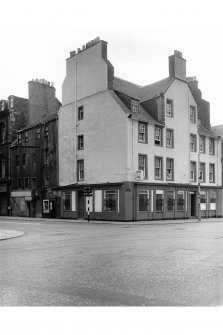 Edinburgh, Leith, 36 The Shore.
General view of the corner leading to 59-65  Bernard Street, from North.