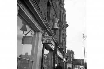 Edinburgh, 219-221 Great Junction Street.
Chemist's insignia.