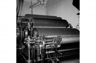 Galashiels, Hudderfield Street, Bridge Mill, Interior
View showing condenser