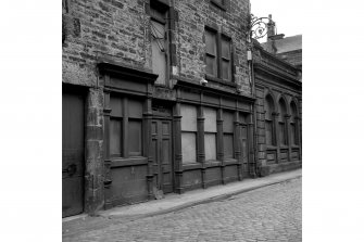 Edinburgh, 29-39 Mitchell Street, Warehouses
View from E showing old shop front