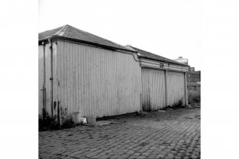 Edinburgh, Leith Docks, East Old Dock
View from ENE showing NNE front of transit shed