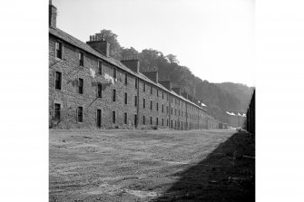 New Lanark, 1-26 Long Row, Terraced Houses
General view from W showing part of SSW front