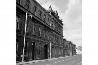 Dunfermline, Pilmuir Street, Pilmuir Works
View of S face and S half of Pilmuir Street frontage, from SE